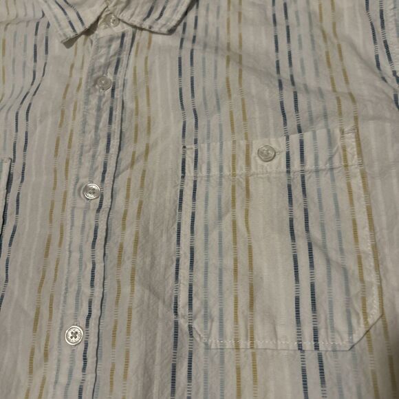 Carbon 2 Cobalt Button Down Long Sleeve Shirt Mens‎ L Striped Congruous - Picture 3 of 6